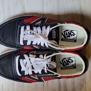 Vans Red Black White Men's 8